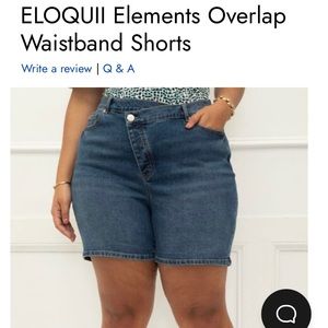 Eloquii Denim shorts